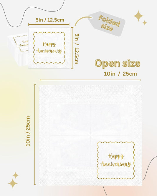 1005 Happy Anniversary Napkins