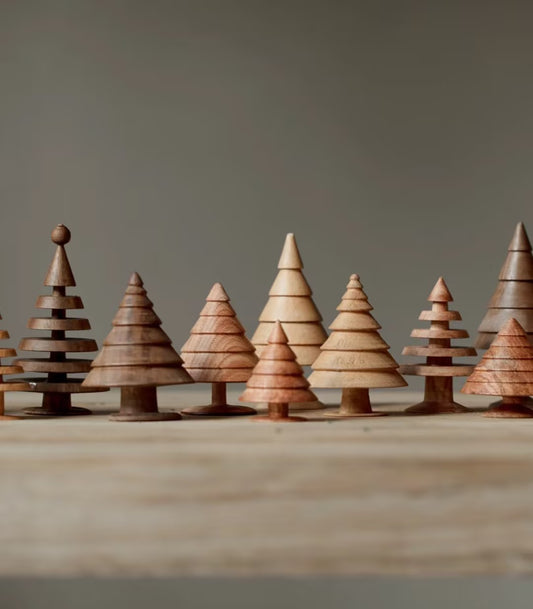 Handcrafted Pine Tree Wood Sculpture