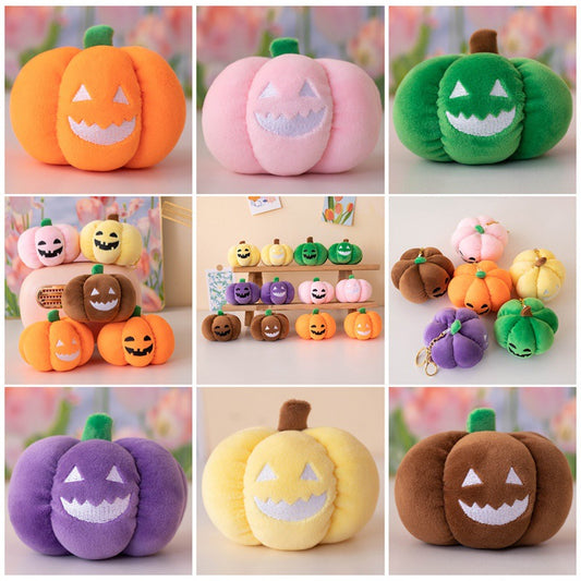 Simulation Halloween Pumpkin Plush Keychain Bag Pendant