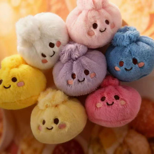 Cute Soup Dumpling Plush Keychain Blind Box Toy