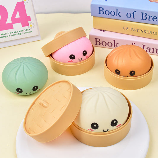 Soft Squeeze Steamed Bun Squishy Stress Relief Toy