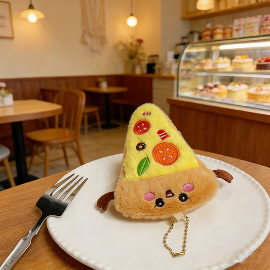 Cake Baguette Plush Doll Keychain