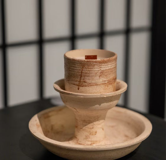 Double-Layer Multifunctional Candle Holder Vessel