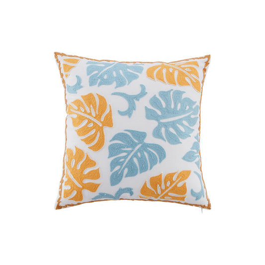 Embroidered Flowers Pastoral Sofa Pillow