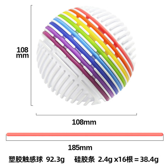 Amazon 3D Sensory Ball Diy Silicone Sensory Decompression Board Educational Toy Silicone Twisting Rope Activity Decompression Board