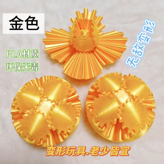 Cross-Border Hot Selling Amazon 3D Printed Gear Ball Gear Ball Creative Fidget Decompression Toy Wholesale