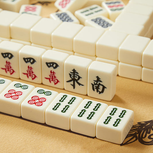 Red Sparrow High-End Large and Medium Mahjong Set