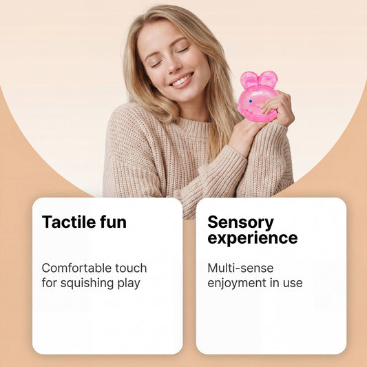 Jelly Pinch Fun, Childlike And Cute Simulation Rabbit Pinch Decompression Toy Made Of Tpr Material To Decompress And Pinch Fun