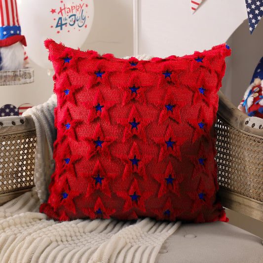 American Independence Day Quilted Plush Pillow
