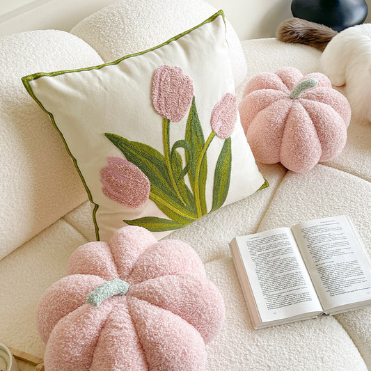French Nordic Tulip Sofa Pillow Case
