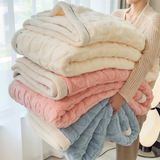 Taffeta Double-Sided Velvet Flannel Love Blanket