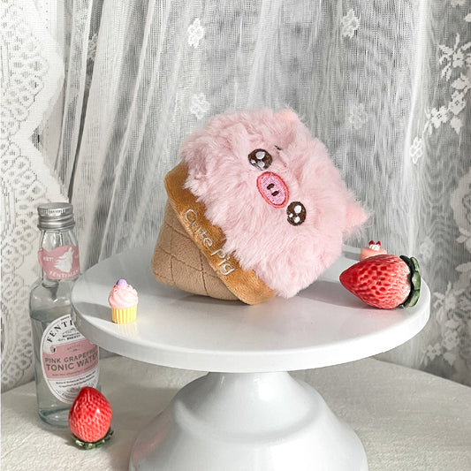 Strawberry Cone Piglet Plush Pendant