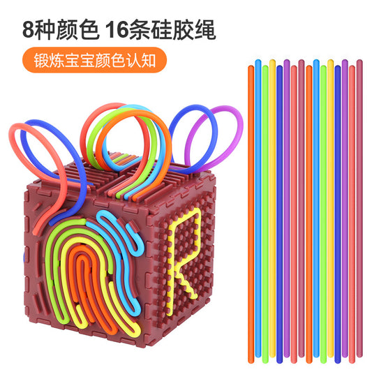 Cross-Border Popular Silicone Decompression Board Children'S Educational Puzzles Tactile Toys Decompression Toys Silicone Sensory Activity Board