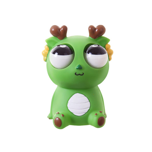 Creative Explosive Eyes Dragon Douyin Popular Dinosaur Year Of The Dragon Decompression Toy Pinch Fun Squeeze Stare Funny Vent Funny