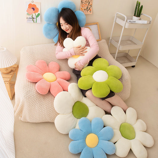 Sunflower Daisy Flower Seat Floor Cushion for Office Student