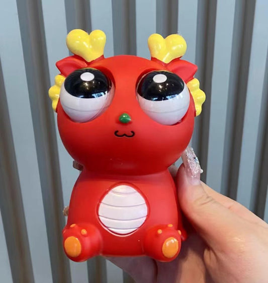 Creative Explosive Eyes Dragon Douyin Popular Dinosaur Year Of The Dragon Decompression Toy Pinch Fun Squeeze Stare Funny Vent Funny