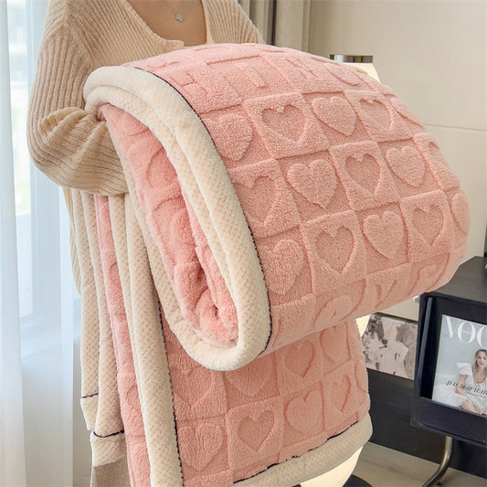 Taffeta Double-Sided Velvet Flannel Love Blanket