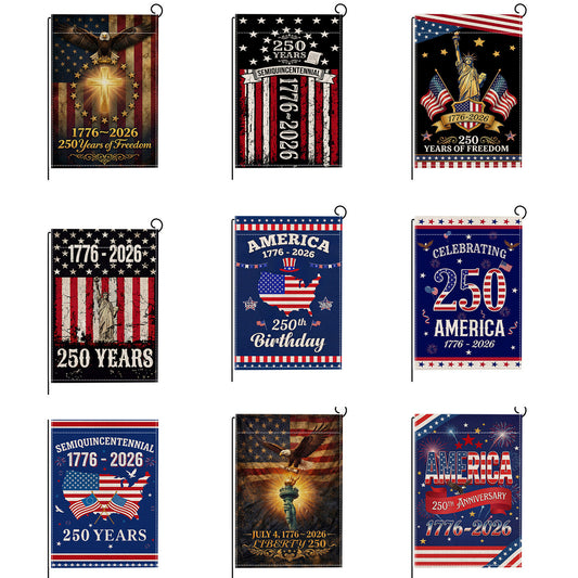 Independence Day 250th Linen Garden Flag