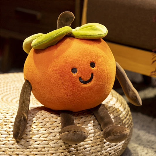 Persimmon and Peanut Plush Wedding Throw Pillow