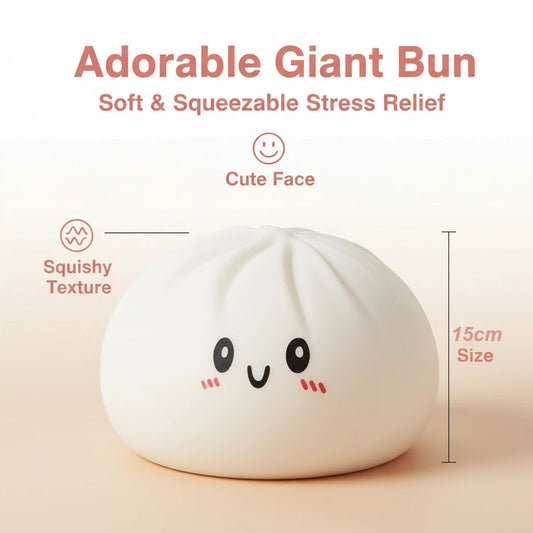 Giant Dumpling Squishy Extra Large Steamed Bun Stress Relief Squeeze Toy