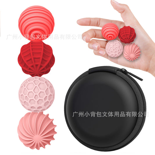 Cross-Border New Product Fidget Toys Children'S Sensory Magnetic Ball Decompression Toy Soft Silicone Texture Worry Ball