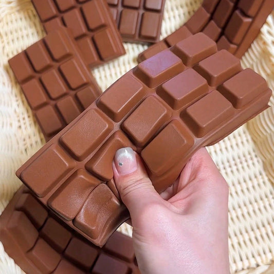 Large Soft Wet Feel Stress Relief Chocolate Slow Rise Squishy Toy