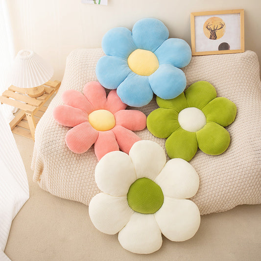 Sunflower Daisy Flower Seat Floor Cushion for Office Student