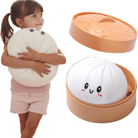 Giant Dumpling Squishy Extra Large Steamed Bun Stress Relief Squeeze Toy