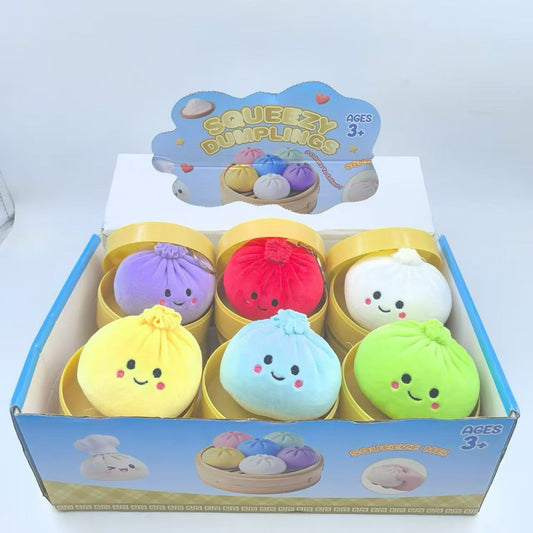Cute Bao Bun Stuffed Plush Bag Charm Pendant Keychain