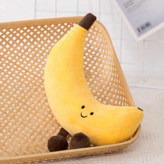Banana Peach Eggplant Pear Plush Doll Pendant