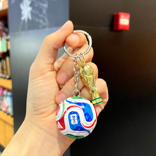 2026 World Cup Soccer Mini Ball Souvenir Keyring Fan Keychain