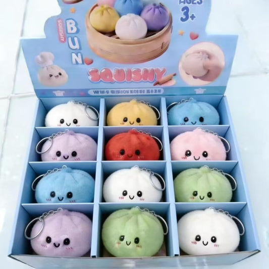Cute Soup Dumpling Plush Doll Keychain Blind Box Toy