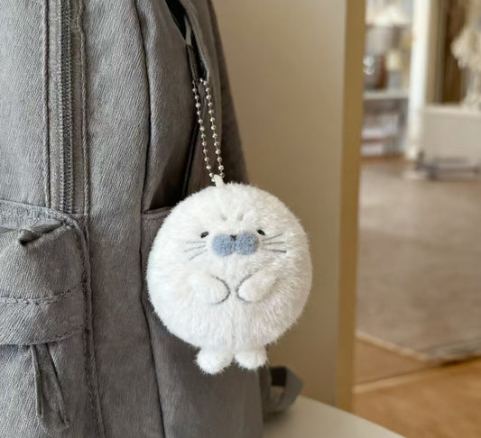 Seal Gray Dumpling Plush Pendant Cartoon Doll