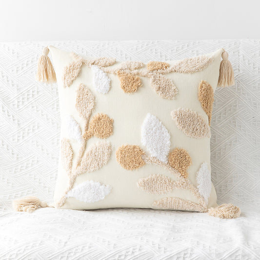 Bohemian Geometric Tufted Tassel Waist Pillow