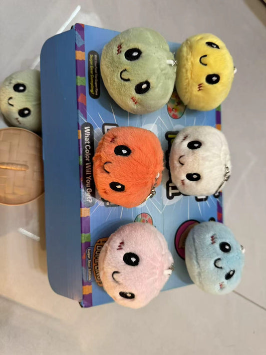 Cute Tianjin Baozi Stuffed Plush Soup Dumpling Food Doll Keychain