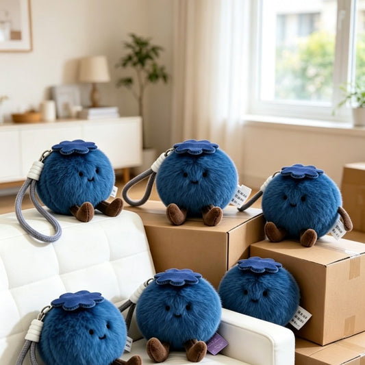 Blueberry Bad Luck Blocker Plush Keychain