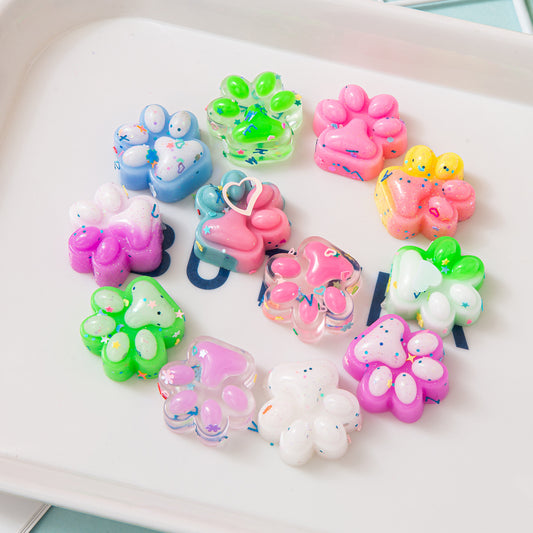 Mini Stress Relief Sensory Fidget Colorful Cat Paw Squishy Toy