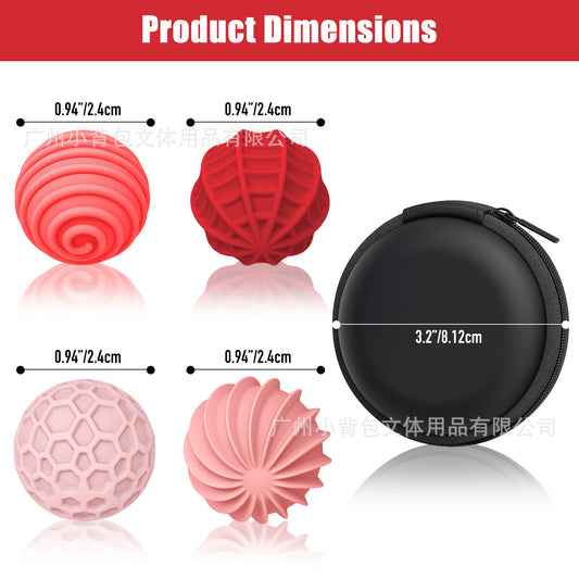 Cross-Border New Product Fidget Toys Children'S Sensory Magnetic Ball Decompression Toy Soft Silicone Texture Worry Ball