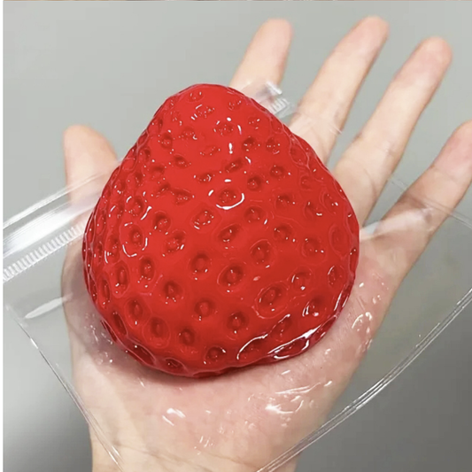TPR Strawberry Large Chick Stress Relief Squishy Toy